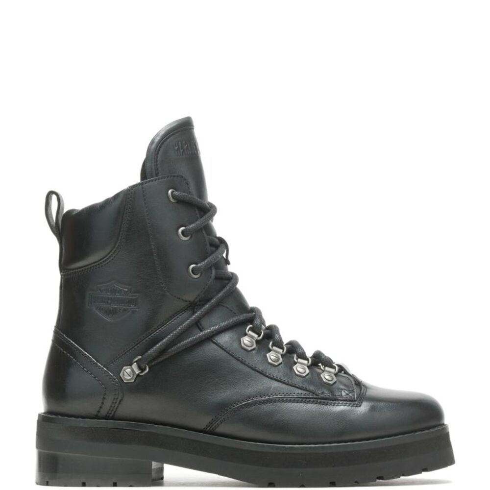 Harley-Davidson Womens Aldrin 6" Lace Black Boots